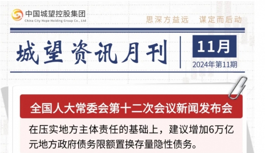 城望資訊11月刊丨地方化債開新局；“低空經(jīng)濟(jì)30年特許經(jīng)營權(quán)”成功轉(zhuǎn)出；“置換存量隱性債務(wù)” 再融資專項債